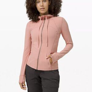 Lululemon Hooded Define Jacket Pink Pastel Size 8 New without Tags